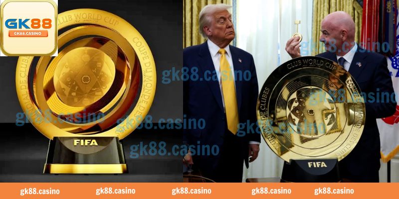 Gianni Infantino trao biểu tượng Club World Cup cho Donald Trump tại Nhà Trắng