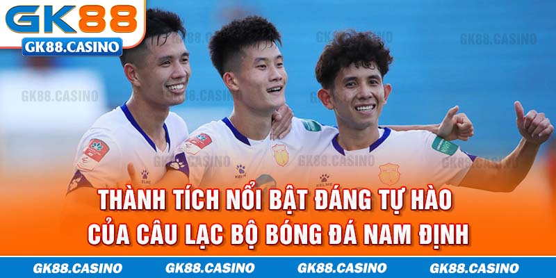 Thành tích nổi bật đáng tự hào của câu lạc bộ bóng đá Nam Định